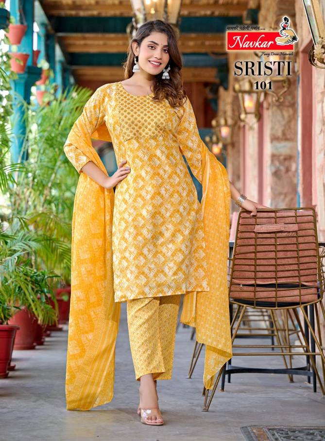Shristi By Navkar Readymade Cotton Salwar Suits Catalog
